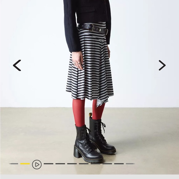 CHESNEY LEATHER FLARED HEEL LACE UP BOOTS - Picture 2 of 4